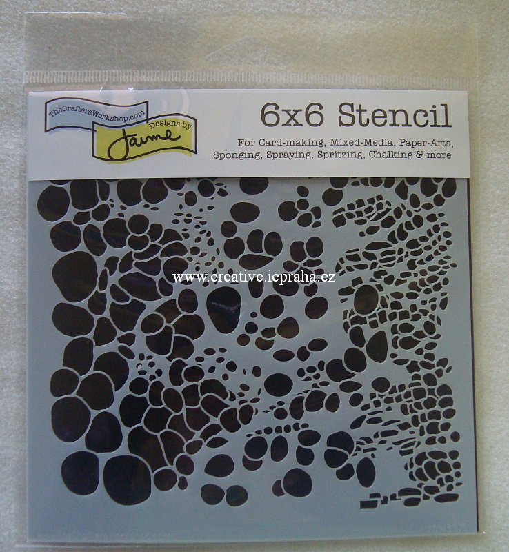 šablona plast TCW 15x15cm Buňky 357